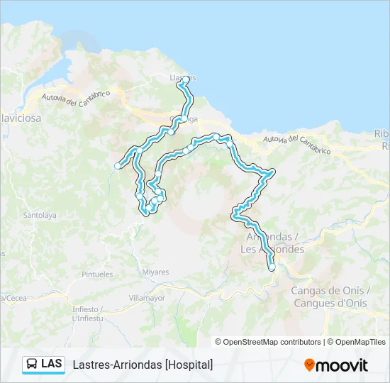LAS Bus Line Map