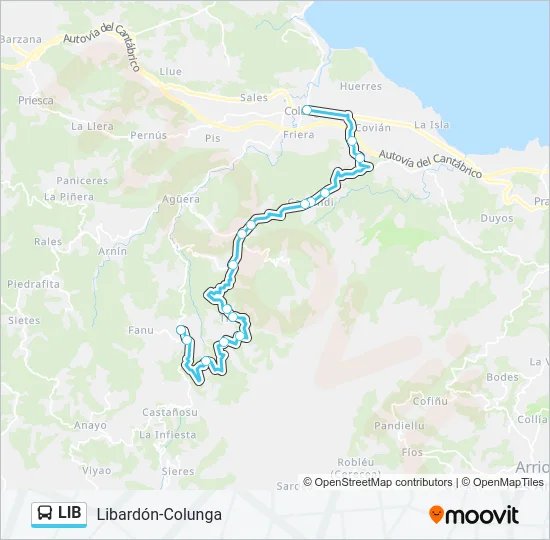 LIB Bus Line Map
