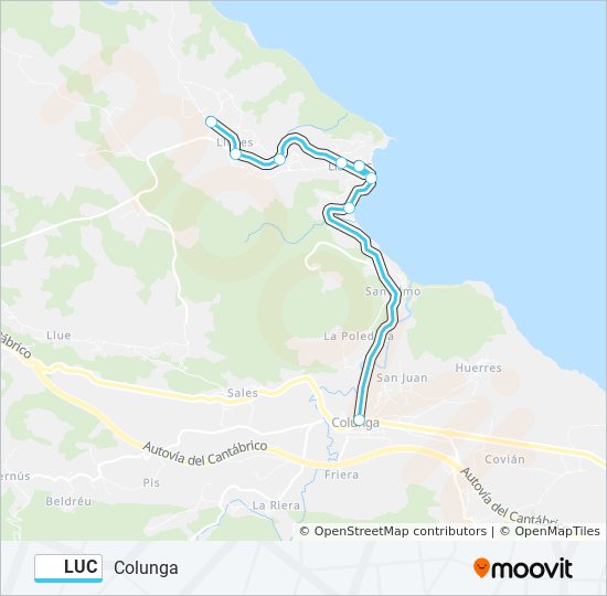 LUC bus Line Map