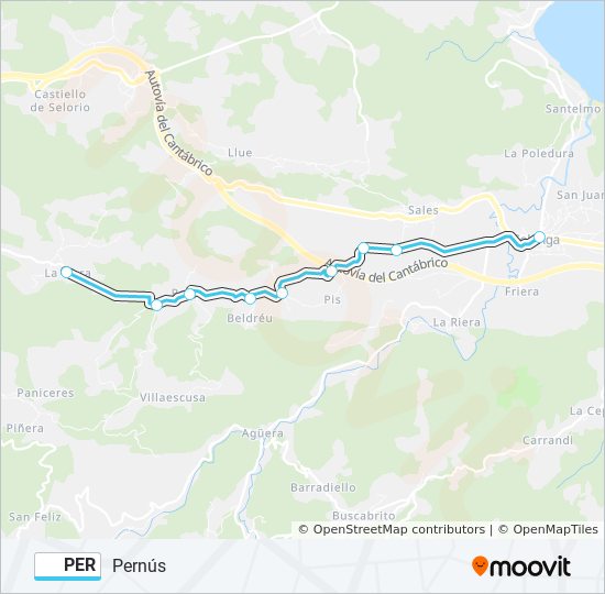 PER bus Line Map