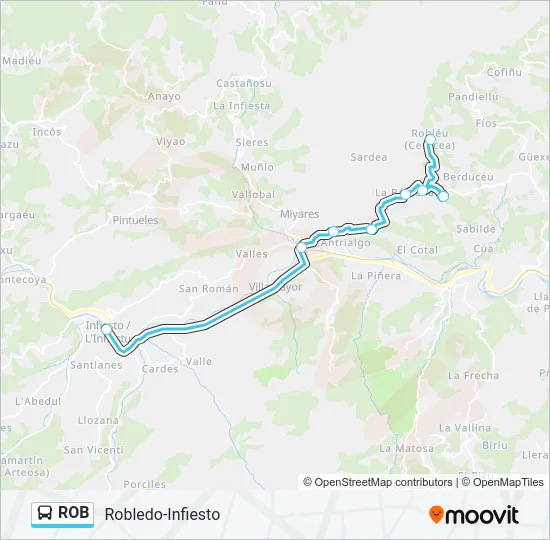 ROB Bus Line Map