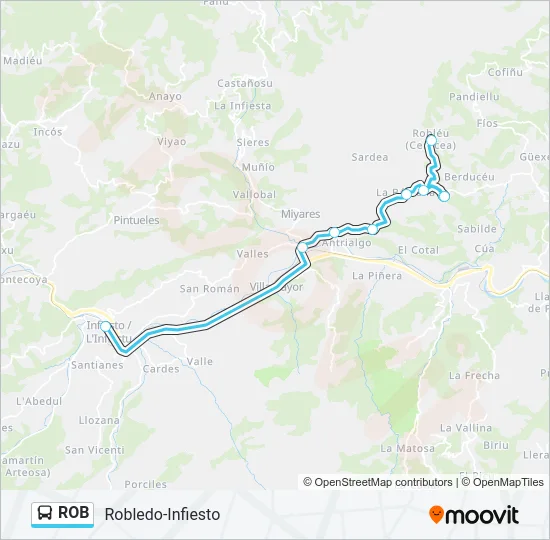 ROB Bus Line Map