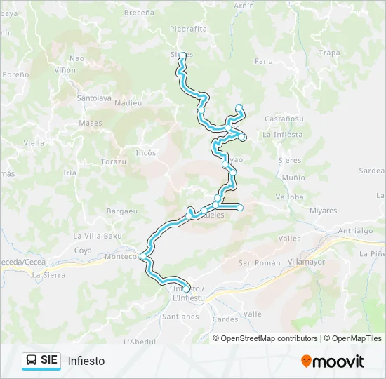 SIE Bus Line Map