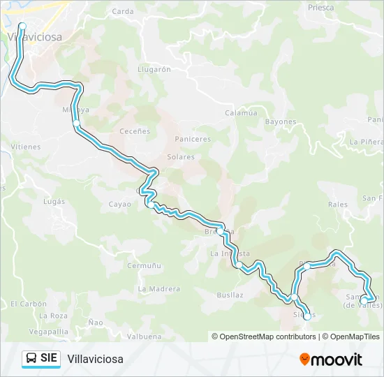 SIE Bus Line Map