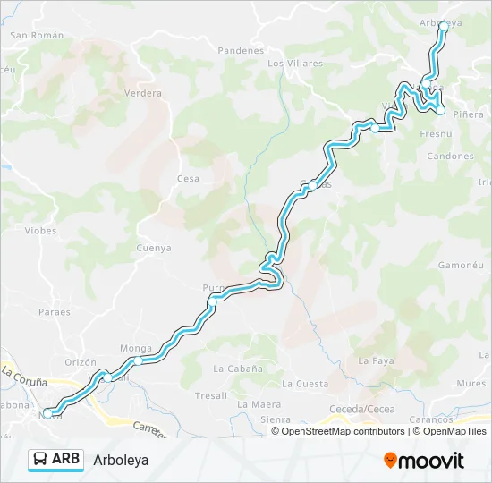 ARB Bus Line Map