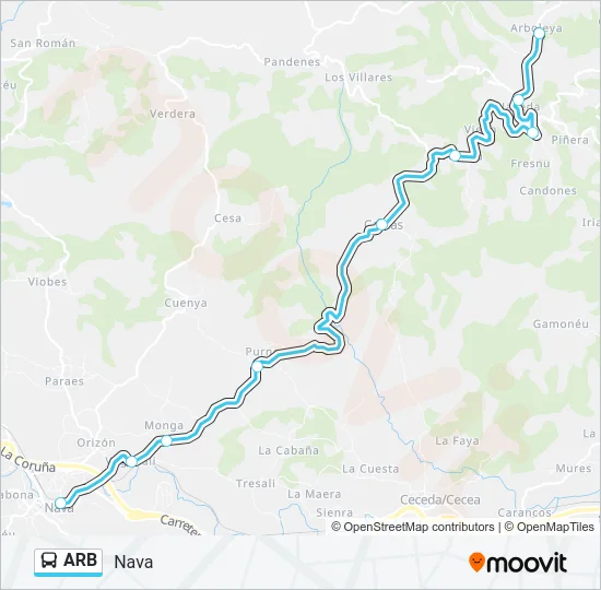 ARB Bus Line Map