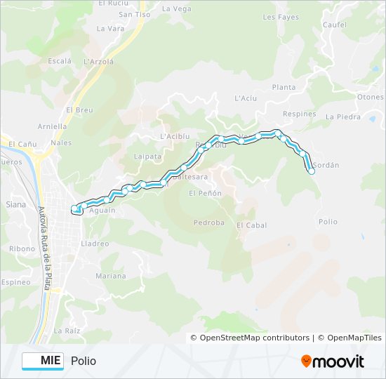 MIE bus Line Map