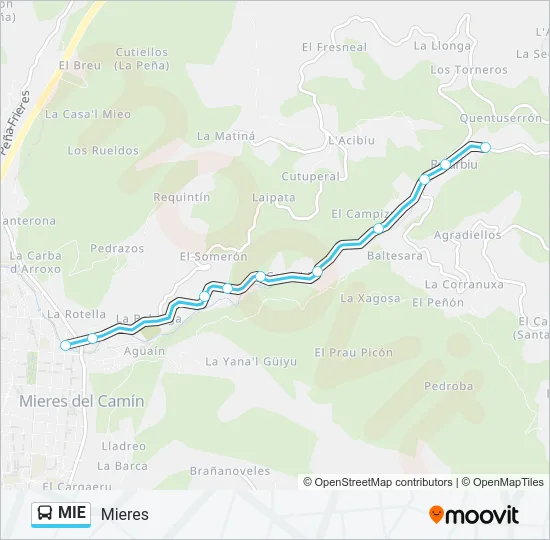 MIE Bus Line Map