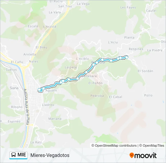 MIE Bus Line Map