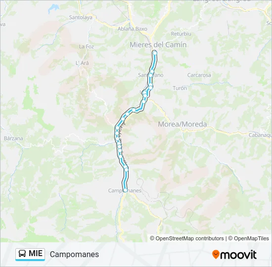 MIE Bus Line Map