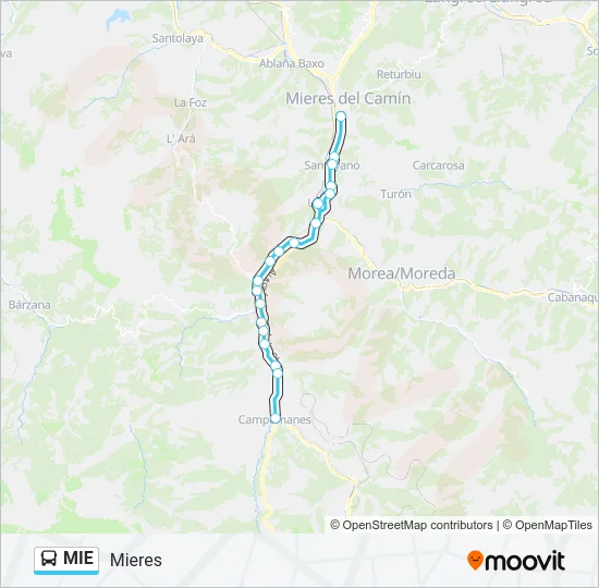 MIE Bus Line Map