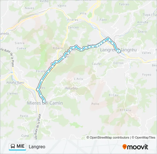MIE Bus Line Map
