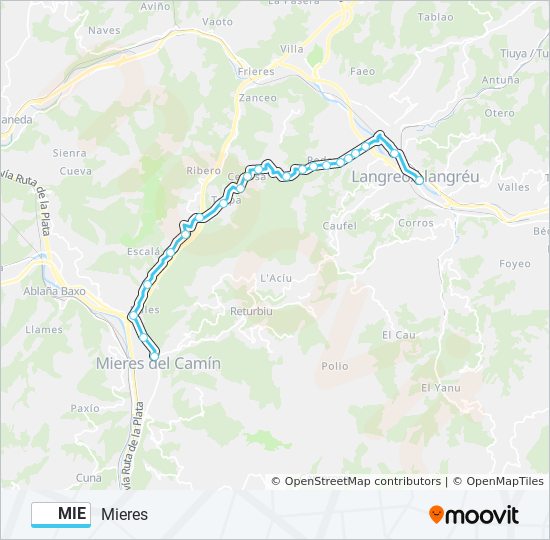 MIE bus Line Map