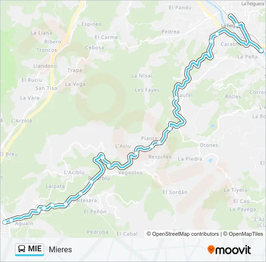 MIE Bus Line Map