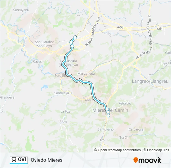 OVI Bus Line Map