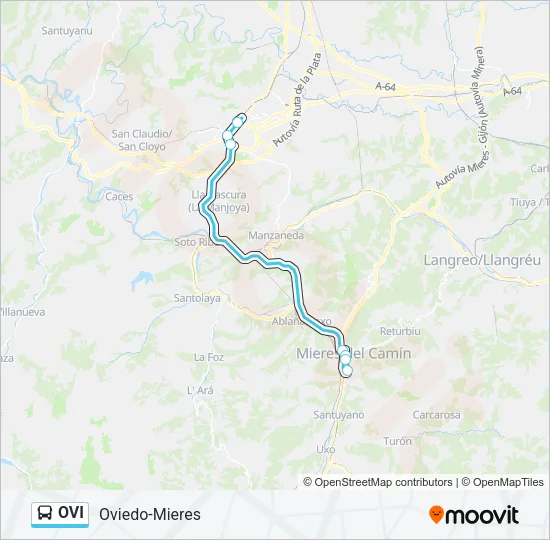 OVI Bus Line Map