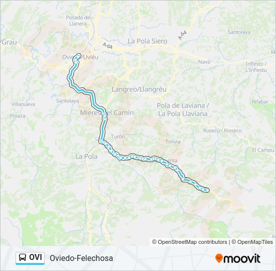 Mapa de OVI de autobús