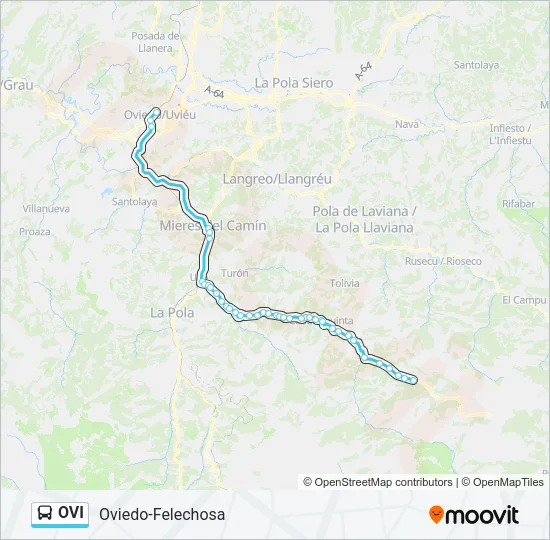 OVI Bus Line Map