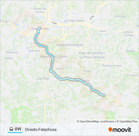 OVI bus Mapa de línia