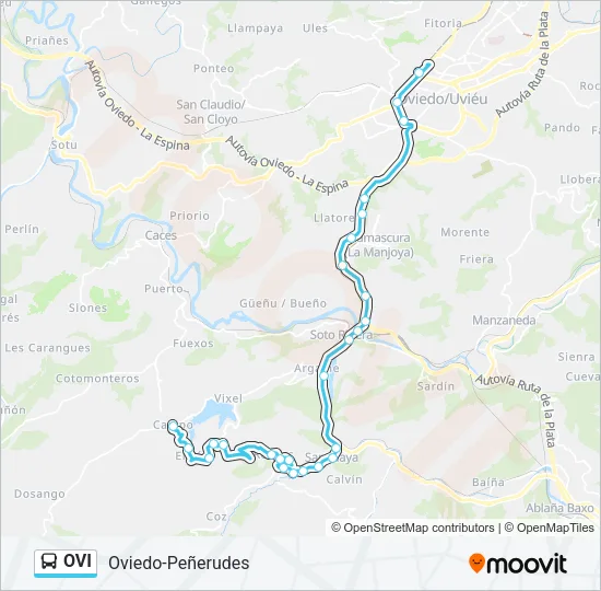 OVI Bus Line Map