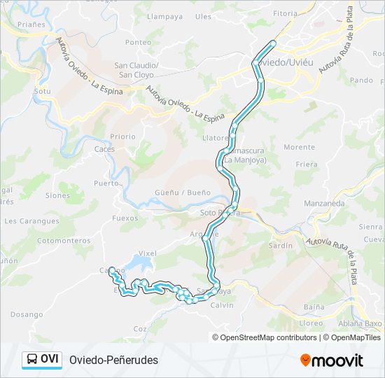 Mapa de OVI de autobús