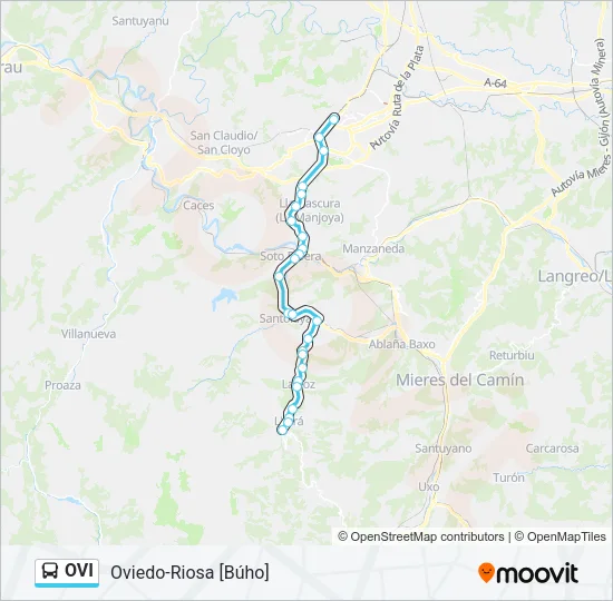 OVI Bus Line Map