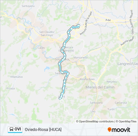 OVI bus Mapa de línia