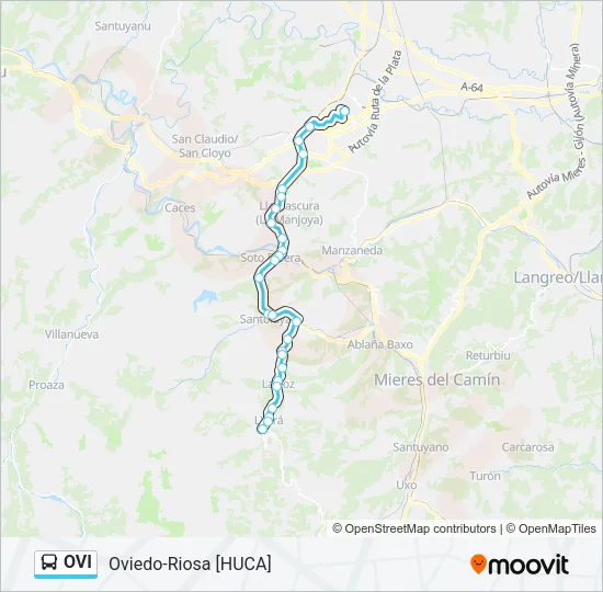 OVI Bus Line Map