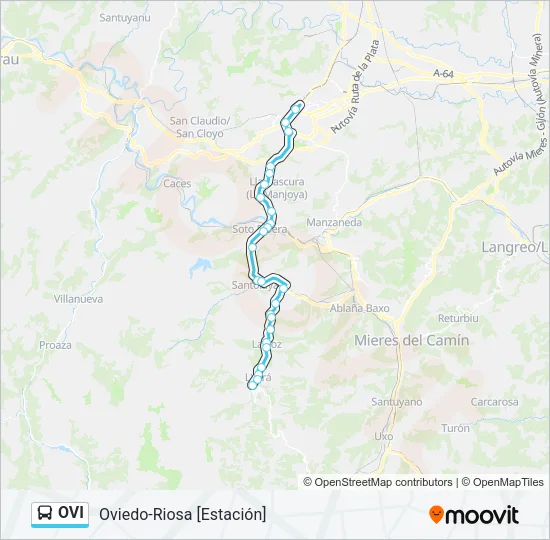 OVI Bus Line Map