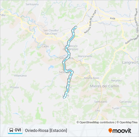 OVI bus Mapa de línia