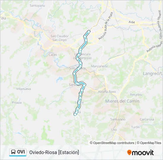 OVI Bus Line Map
