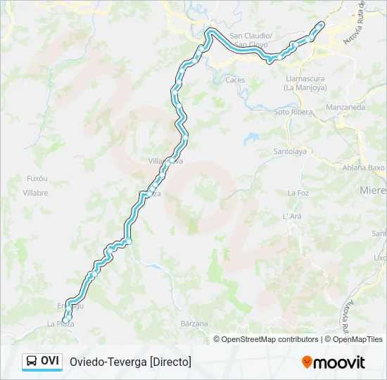 OVI Bus Line Map