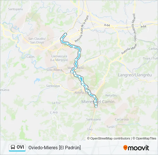 OVI Bus Line Map
