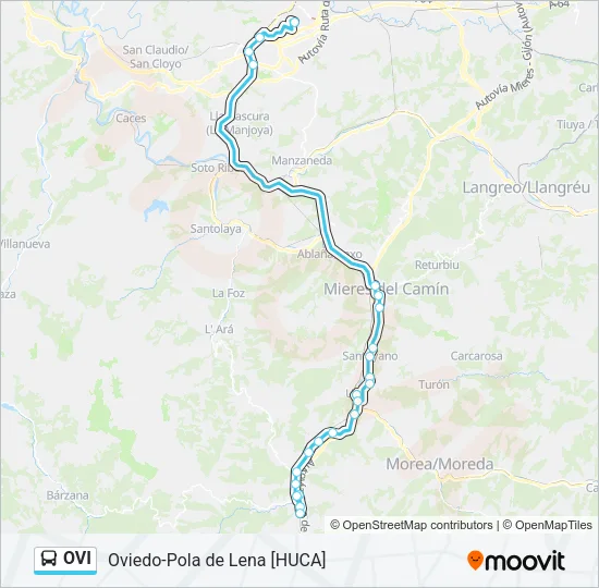 OVI Bus Line Map