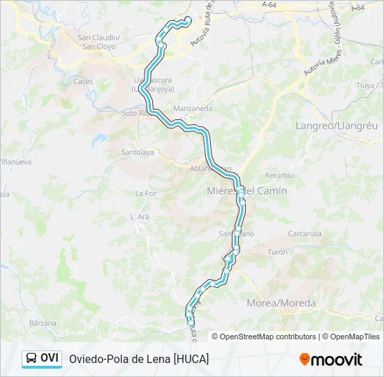 OVI Bus Line Map