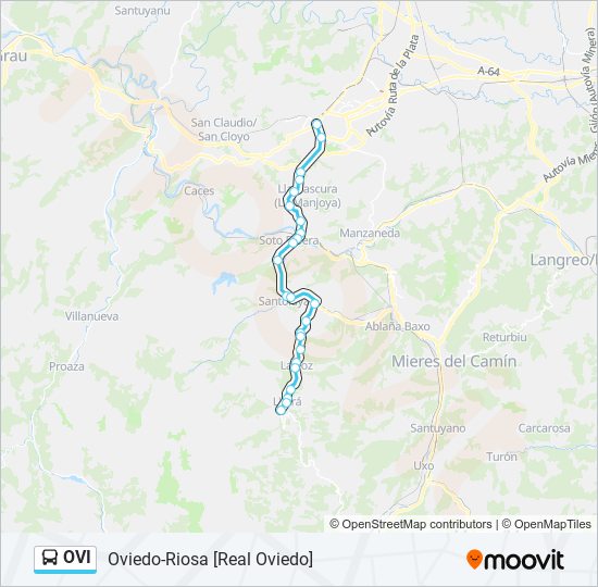 OVI bus Mapa de línia