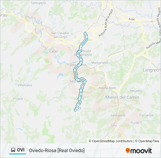 OVI Bus Line Map