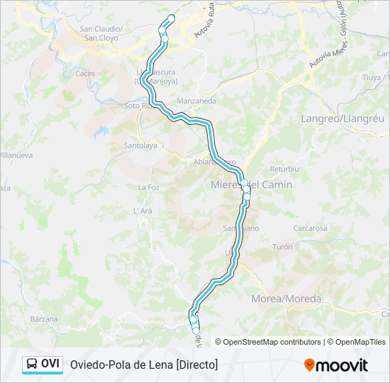 OVI bus Mapa de línia