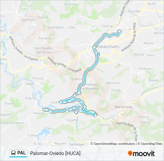 PAL Bus Line Map