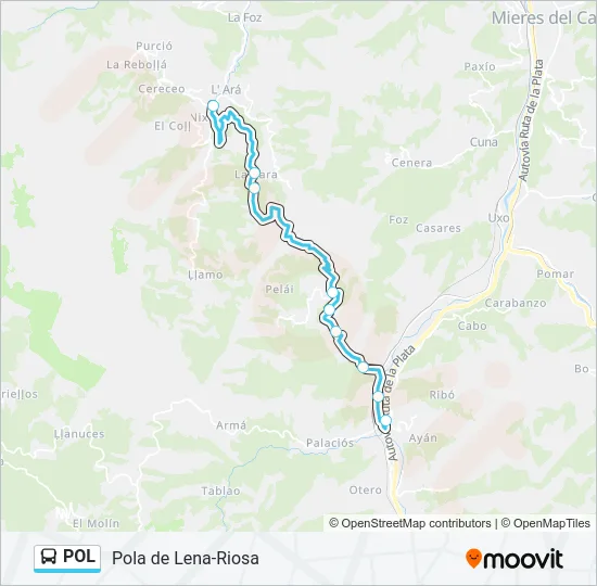POL Bus Line Map