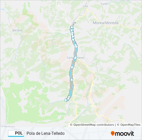 POL bus Mapa de línia