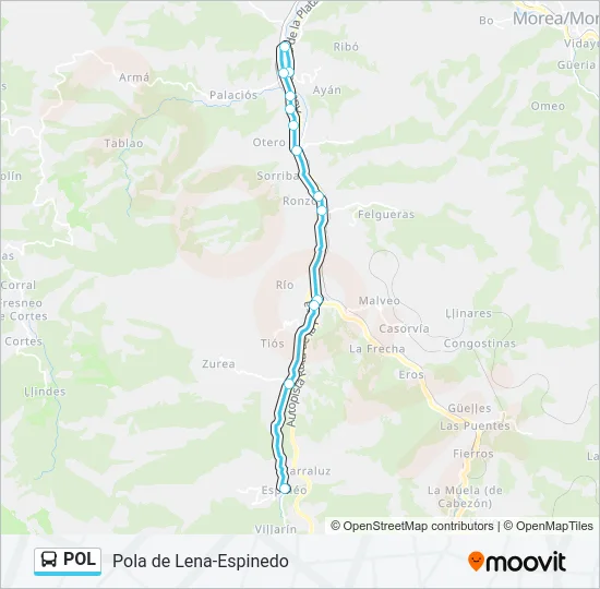 POL Bus Line Map