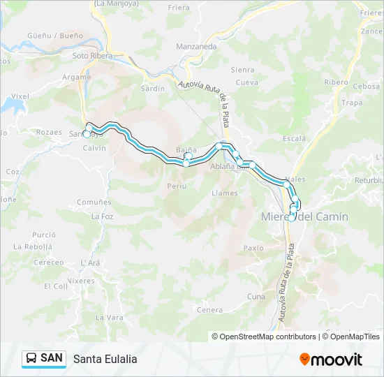 SAN Bus Line Map