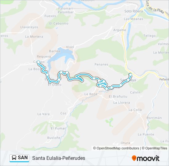 SAN bus Line Map