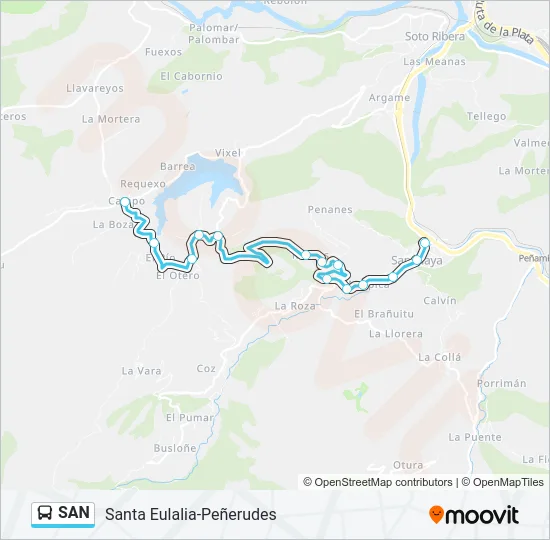 SAN Bus Line Map