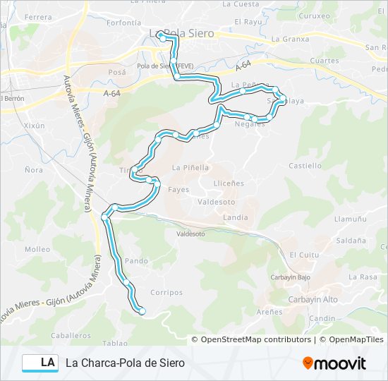 Mapa de LA de autobús
