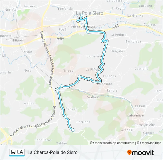 LA Bus Line Map
