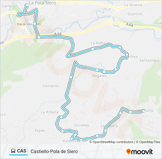 CAS Bus Line Map