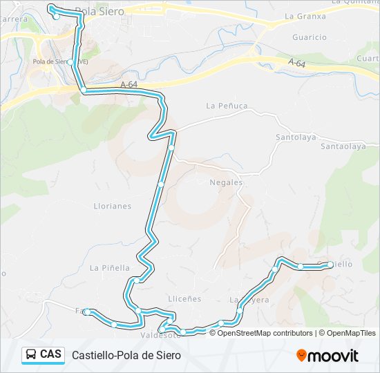 CAS bus Line Map