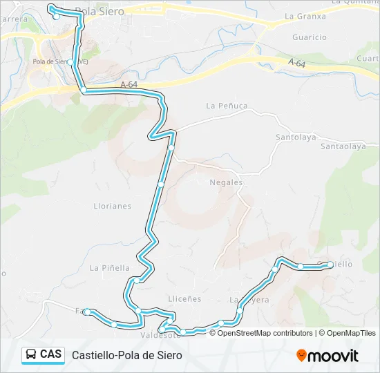 CAS Bus Line Map